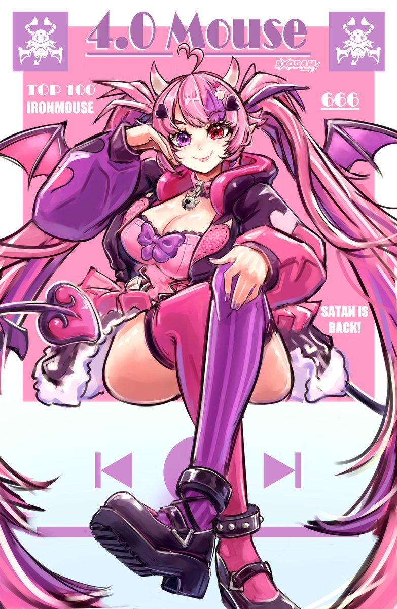 ExodamArtworks's tweet photo. SATAN IS BACK YALL! 4.0 Mouse is making their way to AX! 

#ironmouseart https://t.co/6FGw8P0xxH