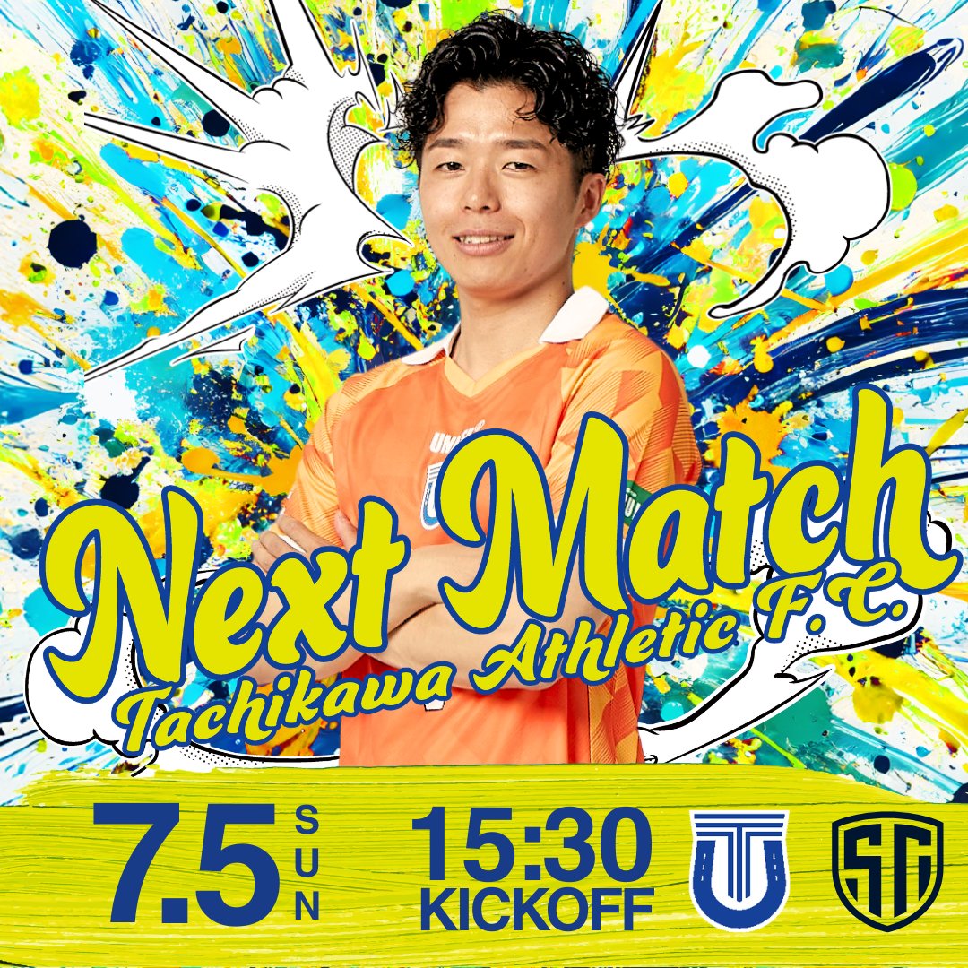 tachikawa_athle's tweet photo. 🔵NEXT MATCH🔵

🆚しながわシティ
📅7/5(日)
⏰15:30 K.O.
📍アリーナ立川立飛

🉐チケットはアプリからの購入がおトク🉐
https://t.co/sTxXNDsCUQ

🔽ライブポケットはこちらから🔽
https://t.co/ZCg1Q8dMOH

#茂呂翔也
#攻撃型ゴレイロ
#立川アスレティックFC
#フットサル
#メットライフ生命Fリーグ https://t.co/qUD9CsF4dJ