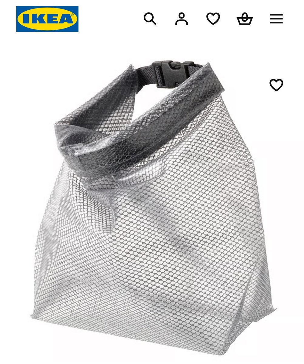 znunko98's tweet photo. IKEAの399円の防水バッグ「レンサレ」が濡れた衣類用だけどお弁当の液漏れ対策にピッタリで！

ジップロックコンテナの蓋の噛み合わせが悪くてリュックの中が豆もやしの茹で汁による水没で全滅するところでした！！！

助かっっっった！！！！！ありがとう！！！！ https://t.co/HnlG5K7kq3