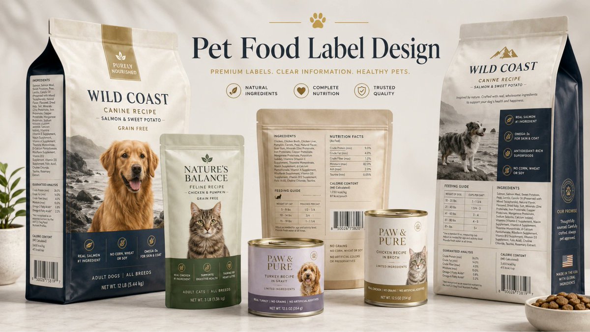 ArrowSystemsInc's tweet photo. A beautiful pet food label can be rejected if compliance is missed.

Plan AAFCO/FDA details early:
Guaranteed Analysis, Net Quantity, Calories, Ingredients &amp; Adequacy Statement.

Full guide: https://t.co/rFOdGsWJG1

#PetFoodLabelDesign #AAFCOCompliance https://t.co/jBkdZkHC4D
