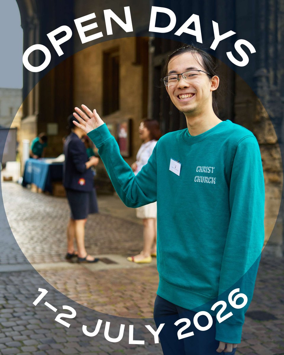ChCh_Oxford's tweet photo. It’s @UniofOxford Open Day! Join us at Christ Church for an exciting programme jam-packed with activities from laid-back tours to workshops and talks! Learn more ➡️ https://t.co/XipdZGuEaR

@OxOutreach #OxOpenDay #OxfordUniversity #MuChChLove https://t.co/j0JKxx3EhD