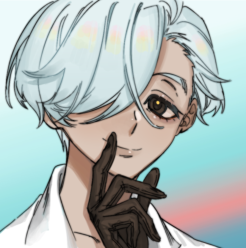 「I got antsy being in bed so I drew somet」|M I K 💀 Burnout Arcのイラスト