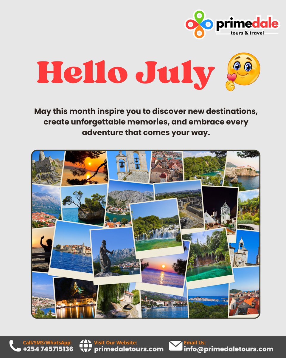 primedaletours's tweet photo. Wherever your next journey leads, Primedale Tours &amp; Travel is here to make every mile memorable.

Cheers to a month filled with travel, discovery, and unforgettable experiences! https://t.co/8OE9EfoetP