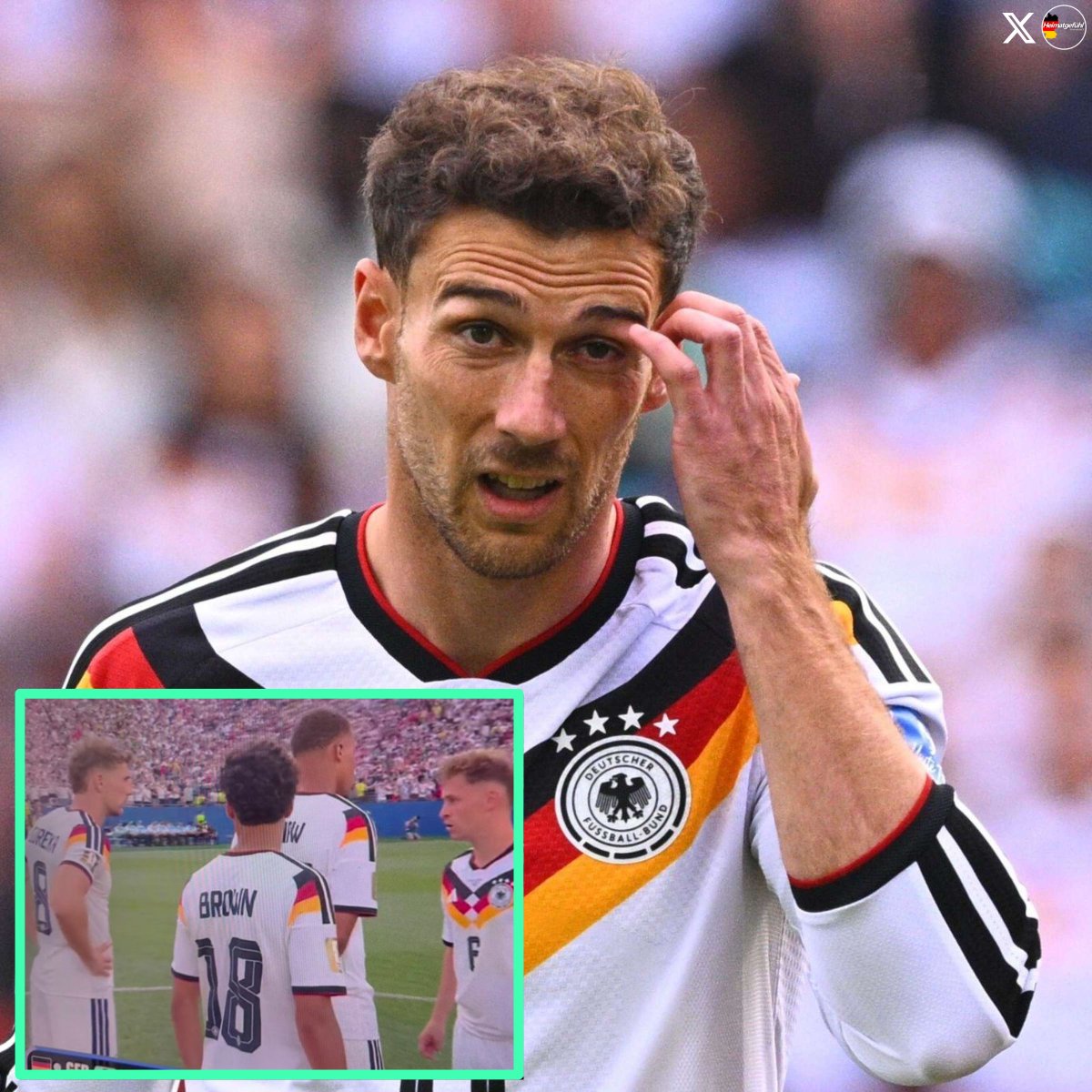 HeimatliebeDE's tweet photo. Leon Goretzka spielt seit 2014 für die deutsche Nationalmannschaft. Ein Spieler mit jeder Menge Erfahrung, vor allem beim Elfmeterschießen.

Trotzdem weigerte er sich gleich zweimal, den sechsten Elfmeter für sein Team und für Deutschland zu schießen. Das ist schwach, peinlich und eines Fußballspielers auf diesem Niveau unwürdig. Wer Angst hat, einen Elfmeter zu schießen, sollte sich fragen, ob er den richtigen Beruf gewählt hat.
