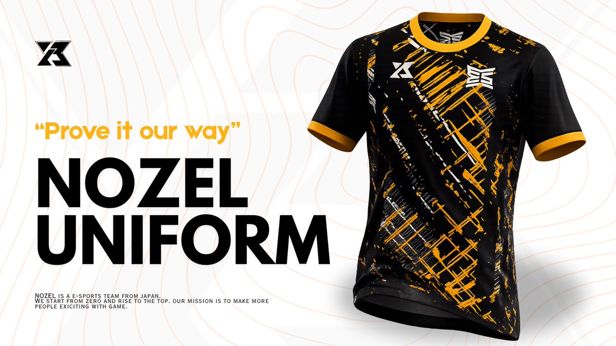 NOZEL_gg's tweet photo. 【お知らせ-#CREATE-】
 
この度、NOZELは、
チームユニフォームの制作を行いました。

今回、#esports をメインにユニフォームを制作をしている。
E's様（@es_esports_wear ）
ご協力のもと制作依頼させて頂きました。

メインカラーである、オレンジと黒をメインにし、NOZELとして認識してもらえるようなデザインにさせて頂きました。

オフライン大会等出場する際にはこちらのユニフォームを着て出場していきます！

ご声援の程よろしくお願い致します。

#NZWIN