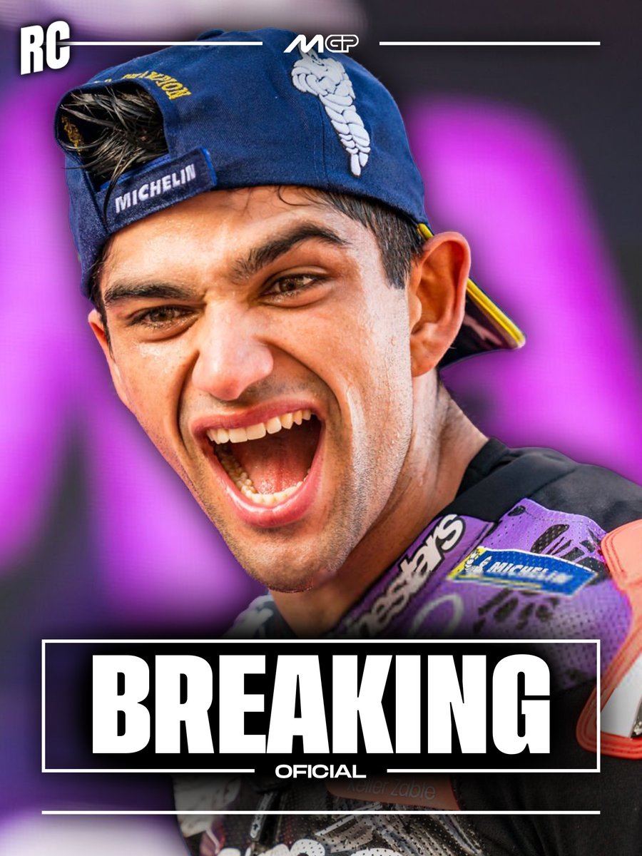RubCanales's tweet photo. 🚨✅ OFICIAL: Jorge Martín será piloto de Yamaha en 2027 y 2028.

➡️ El madrileño llegará para sustituir a Fabio Quartararo y Álex Rins, siendo su compañero Ai Ogura.

#MotoGP @YamahaMotoGP 🔵🇪🇸 https://t.co/JxcfiluoAC