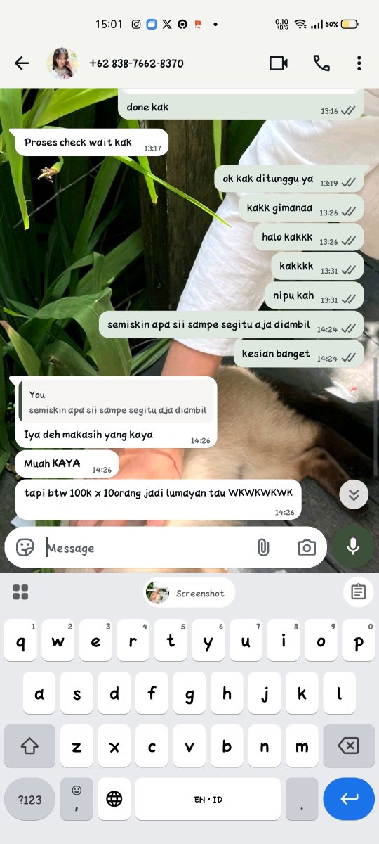 Aleenasious's tweet photo. Yallah gatau malu banget ini penipu, hati-hati sama akun ini @qienarrr 
Ditawarin gestun, taunya nipu.
#zonauang #gestun #penipu https://t.co/w7tk278m3n