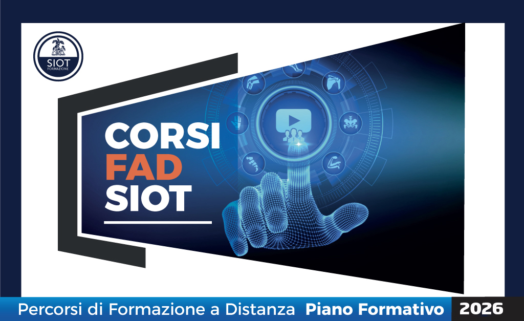 SIOTOrtopedia's tweet photo. 🎓Piano Formativo SIOT 2026
Nuovo Corso FAD "Update in artroprotesi di anca di primo impianto", in collaborazione con SIdA.

📅 Online fino al 31/12/2026
🎯 5 crediti ECM
👥 Riservato ai Soci SIOT in regola, Specialisti

➡️https://t.co/DNStIqf8iQ

#SIOT #SIOTFormazione #CorsiFAD https://t.co/BXe4lhDR0d