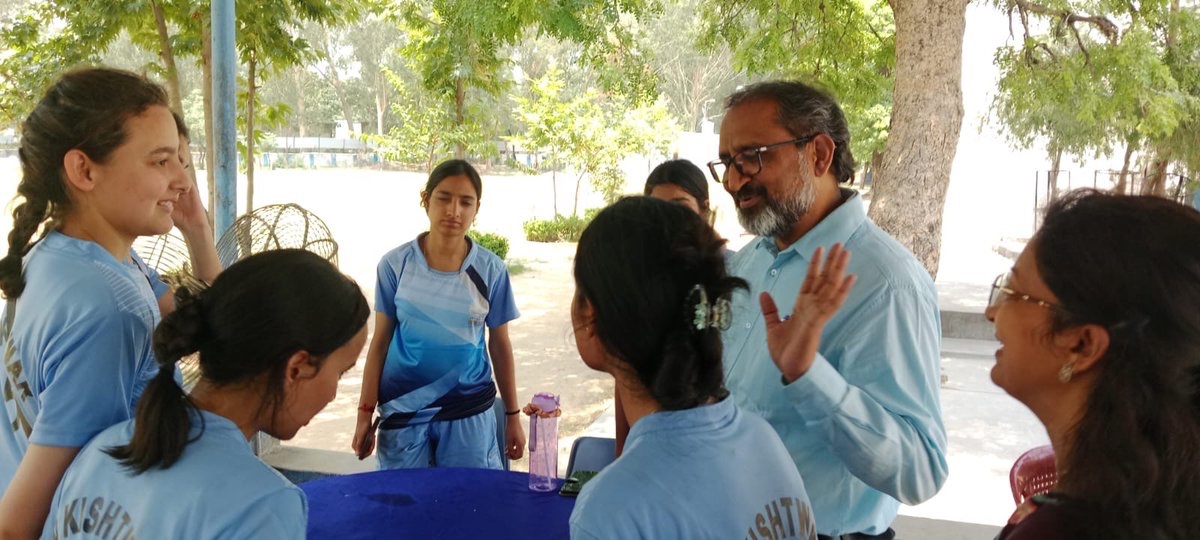 KBantalab's tweet photo. Shri Islam Khan, Assistant Commissioner, KVS Jammu Region, visited PM SHRI KV GC CRPF Bantalab during RSM 2026–27. He reviewed the event arrangements, interacted with participants, and encouraged the young athletes with his inspiring words. 🏅✨

#RSM2026
@kvsrojammu https://t.co/tEJN1BniXB