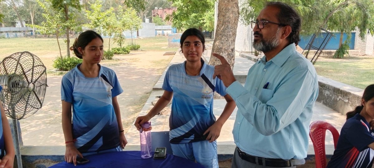 KBantalab's tweet photo. Shri Islam Khan, Assistant Commissioner, KVS Jammu Region, visited PM SHRI KV GC CRPF Bantalab during RSM 2026–27. He reviewed the event arrangements, interacted with participants, and encouraged the young athletes with his inspiring words. 🏅✨

#RSM2026
@kvsrojammu https://t.co/tEJN1BniXB