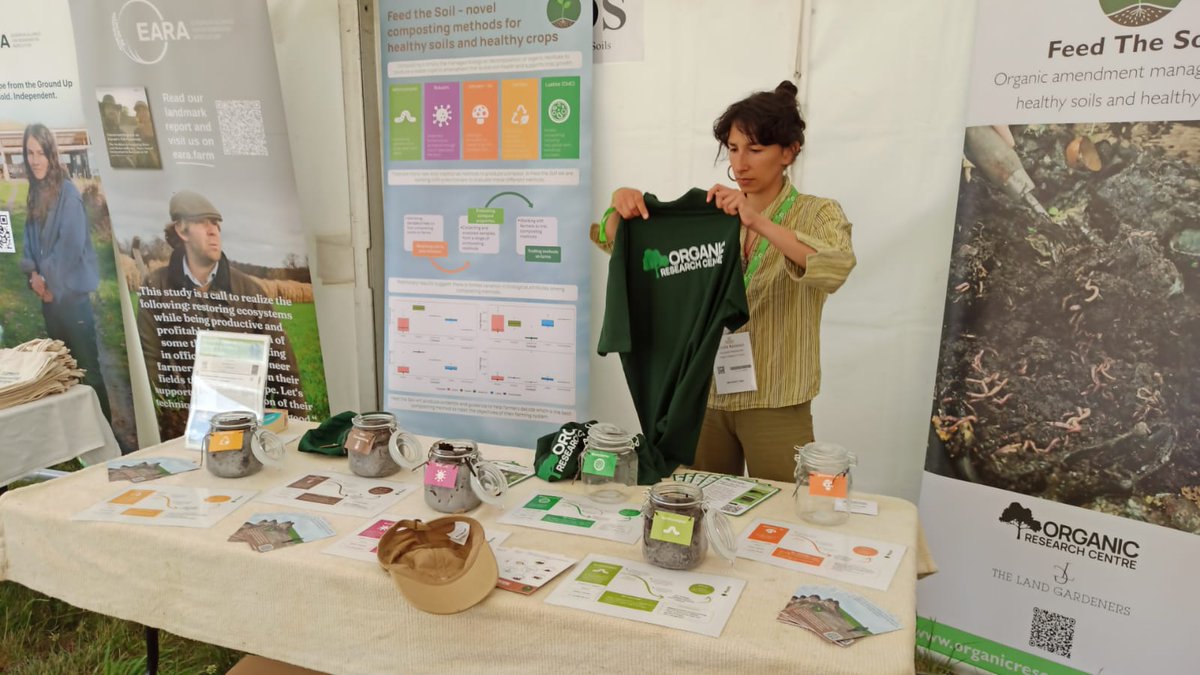 OrgResCent's tweet photo. Come and see us at #Groundswell2026  - Julia and Guilia will be in the Soil Medic tent and Philippa, Lindsay and Rowan will be in the Agroforestry tent today. Hope to see you in those empty seats! https://t.co/WxFxc7RFah