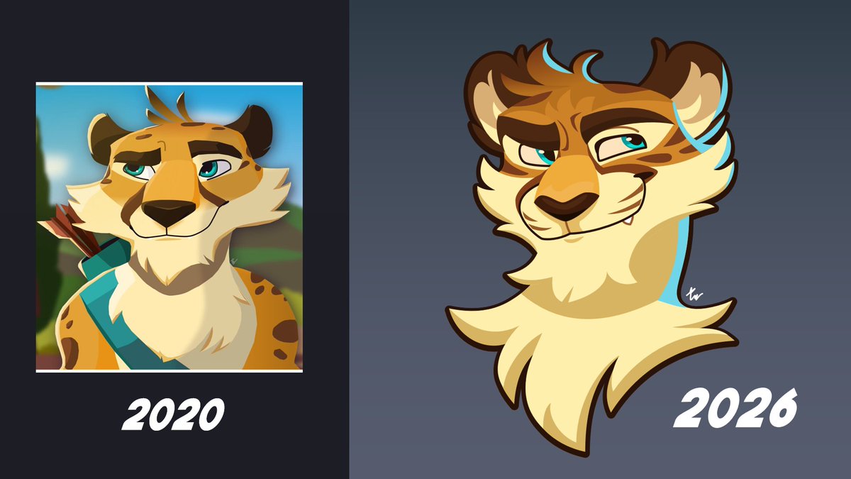 ThomasLeon27's tweet photo. Un rápido redibujo que hice entre comisiones, me alegra mucho haber mejorado desde entonces 💖💕
2020 vs 2026 💕✨
#furryㅤㅤㅤ #furryartㅤㅤㅤ https://t.co/lU1Hj1vif1