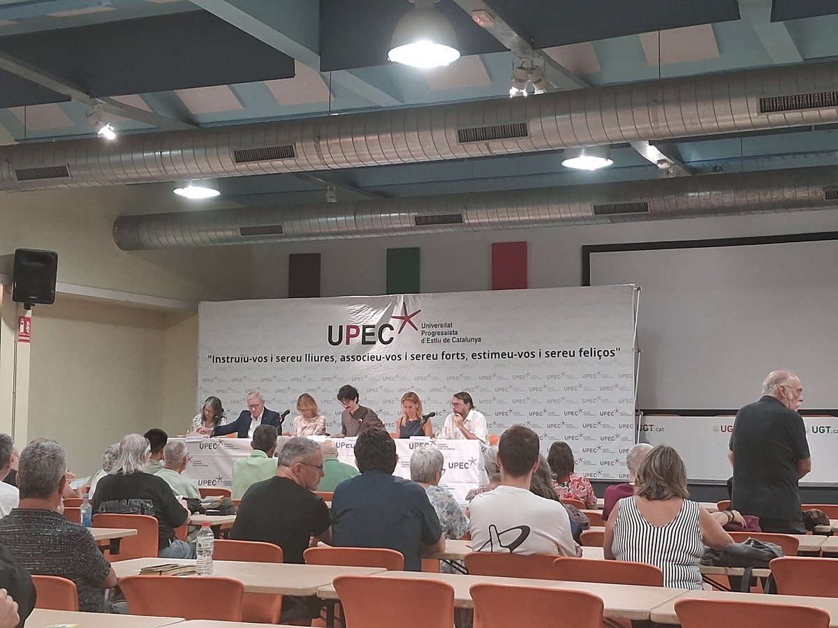 RMB_UGTcat's tweet photo. Inauguració de @camilros a la UPEC 2026, reivindica l’optimisme de la raó per fer front als reptes polítics i socials.
@ugtcatalunya a la 22a edició de la Universitat Progressista d’Estiu de Catalunya 
🗓l’1 al 3 de juliol
📍 Sala Brigades Internacionals (UGT de Catalunya) https://t.co/cFjMPQ3eVU