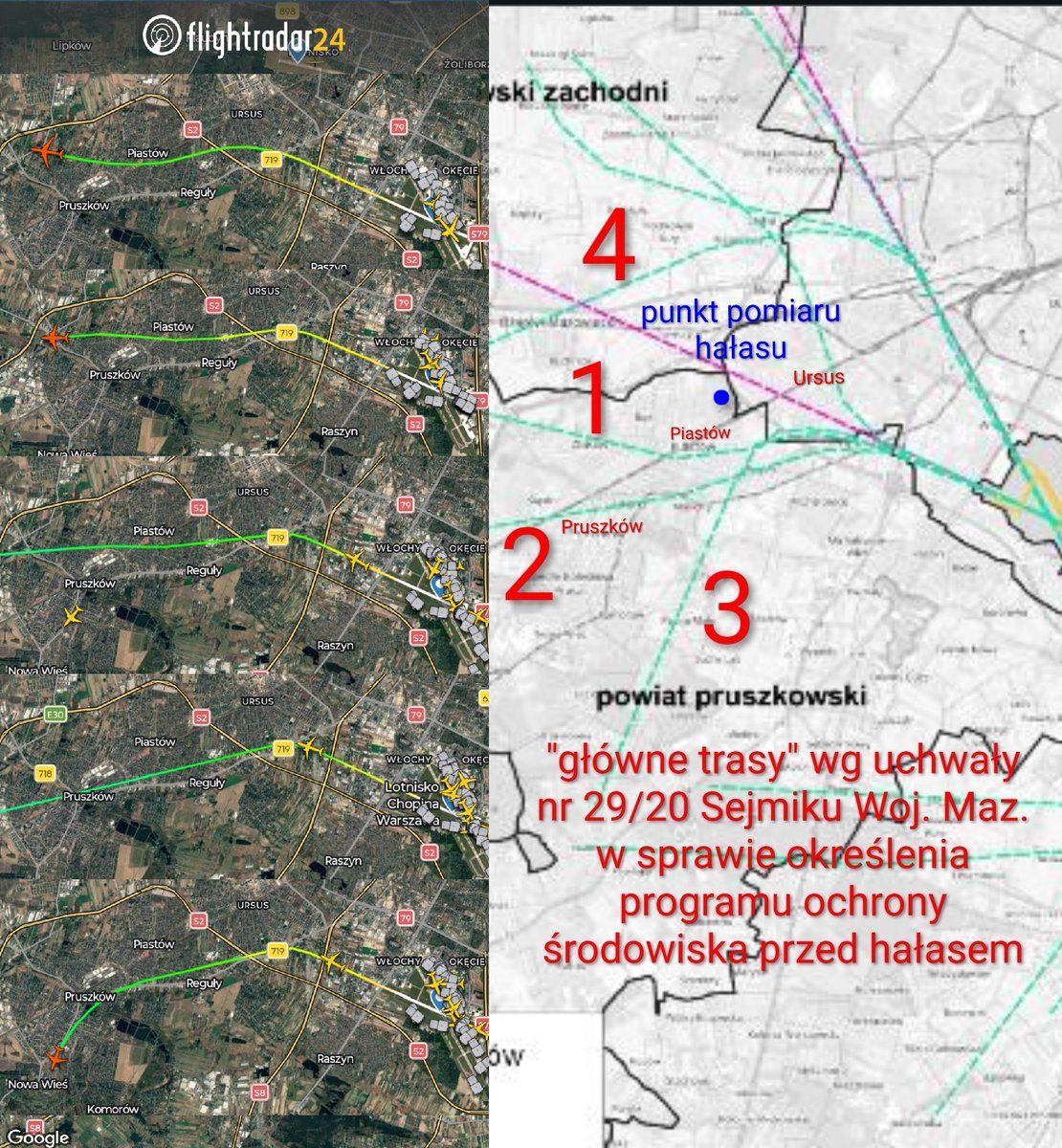 k8w4's tweet photo. Ponownie #samoloty startują z silnym wschodnim wiatrem na zachód, ponieważ warunki atmosferyczne nie mają znaczenia
Znaczenie ma brak pktu pomiaru #hałas u, który mierzyłby ogromny huk 85% startujących samolotów @ChopinAirport poza #OOU
#Pruszków - tu wolno hałasować! @MUW_RP https://t.co/kYnv12icsV