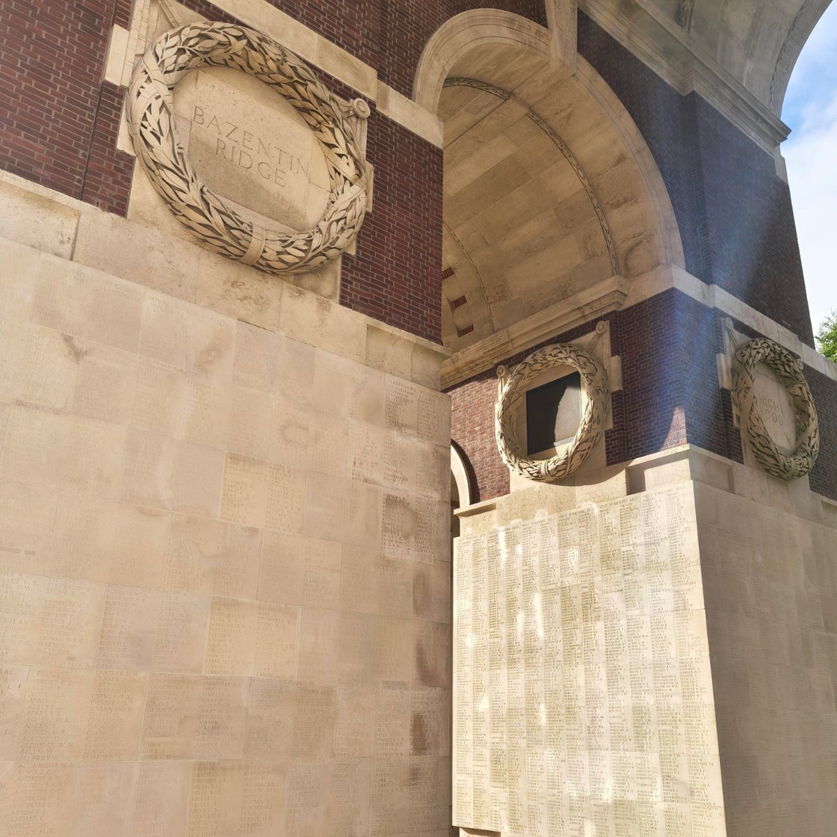 CWGC's tweet photo. The Thiepval Memorial on the morning of the 110th anniversary of the Battle of the Somme. https://t.co/Apm8EeBAvV