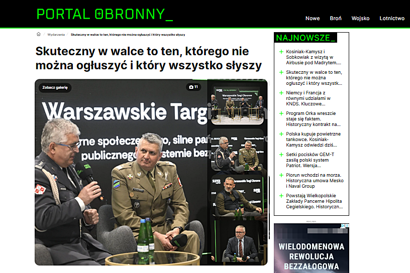 WIML_Poland's tweet photo. WIML na Warszawskich Targach Obronnych.
Przedsięwzięcie odbyło się 19 i 20 czerwca 2026 r. w Centrum Targowym EXPO XXI w Warszawie.
👉Więcej: https://t.co/ms9gG4DYOB...
@PortalObronny 
#WarszawskieTargiObronne #wiml https://t.co/vOFcWx4rUL