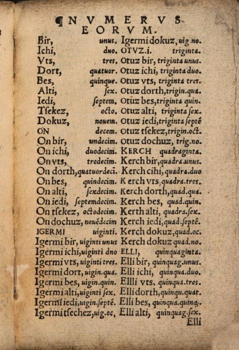 nadidefotograf's tweet photo. Türkiye Türkçesinin Latin harfleri ile yazıldığı en eski metin 1544 yılına aittir ve günümüz Türkçesiyle neredeyse aynıdır.

Handa gidertsen bre Giaur?
Quo vadis ô Christiane?
RESPONSIO
Christiani - Stambola giderum tsultanum.
Turca - Ne issum var bu memleketten?
Christianus - Bezergenlik ederum, Affendi, Maslahatom var, anadolda