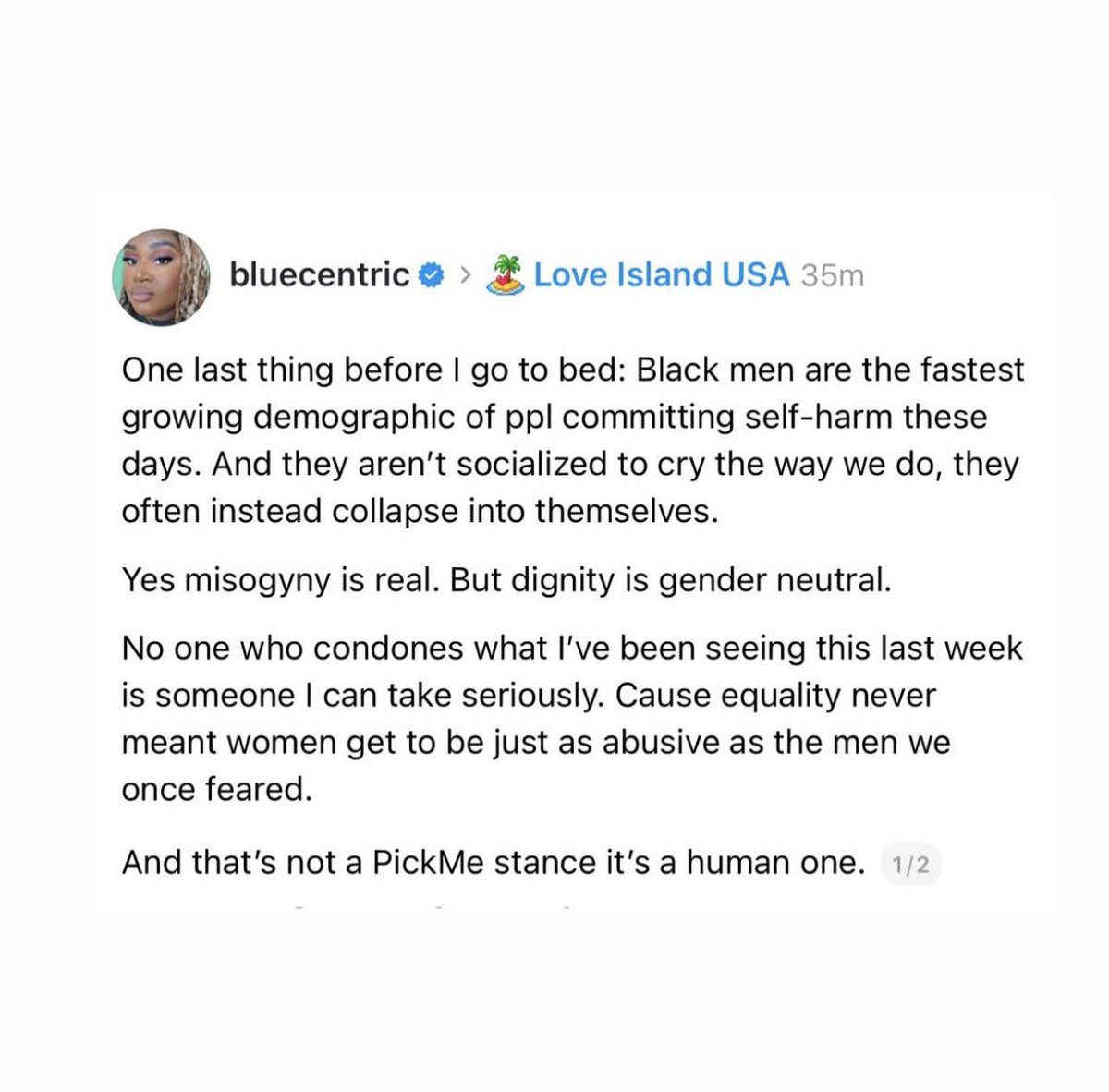 deliciousrosey's tweet photo. @DequanMidoriya @peacock needs to not condone this tbh https://t.co/G48lL4UZzs