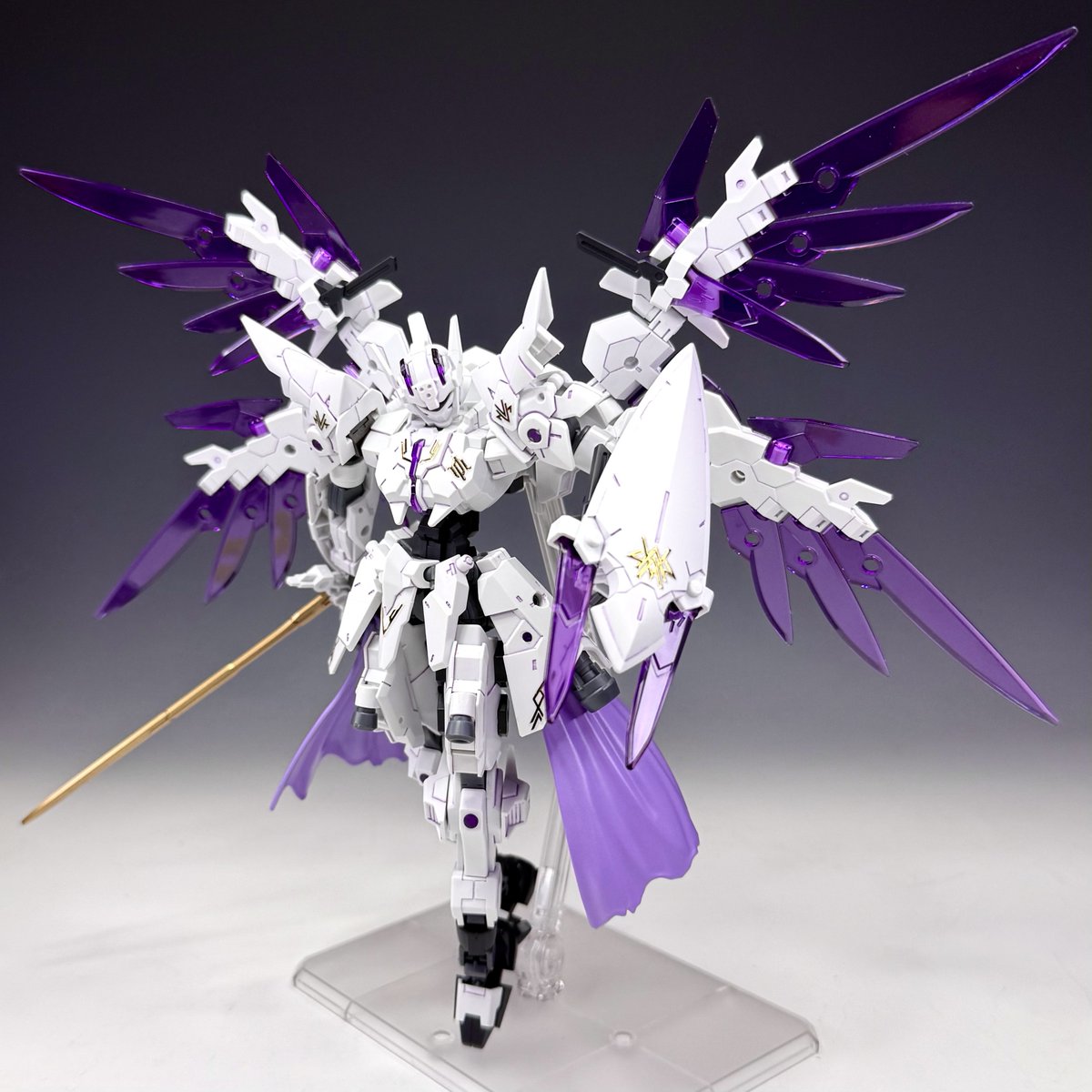 hobbyseidai's tweet photo. 【レヴィニクス(エンジェルナイト仕様)】

レヴィニクスの最上位モデル。

その天界騎士の剣撃から逃れられる者は無く、その光の翼はあらゆる物を浄化し無に帰す。

#30MMCM2026 
#30MMMF https://t.co/rwi7mr9tLD