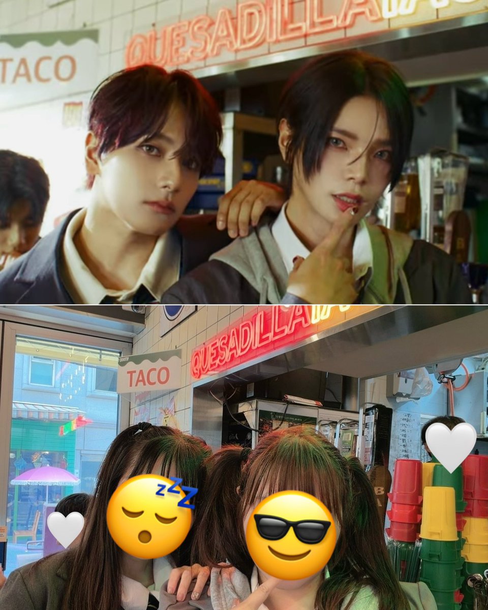 sleeper_tmk's tweet photo. 韓国でやっとWAKERの「LiKE THAT」のMV撮影場所のタコス屋さんに行けて感動‼︎🥹同じポーズで写真撮った❣️お店の前で少し踊ってみたら(笑)、店員さんも店内のお客さんもニコニコして見守ってくれて嬉しかった🎶タコスもおいしかったああ🌮また行きたいな💞
#WAKER #웨이커 #ウェイカー
#LiKE_THAT https://t.co/hi0TJ2Tsmp