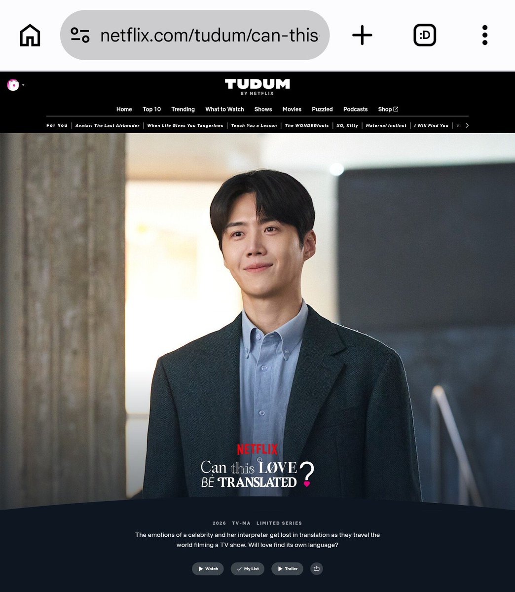 seonhojoy's tweet photo. My Best Actor #KimSeonho on Netflix Tudum page of #CanThisLoveBeTranslated! 🍀🎉

https://t.co/s9dTJTCibm https://t.co/OkAUjJVfA9