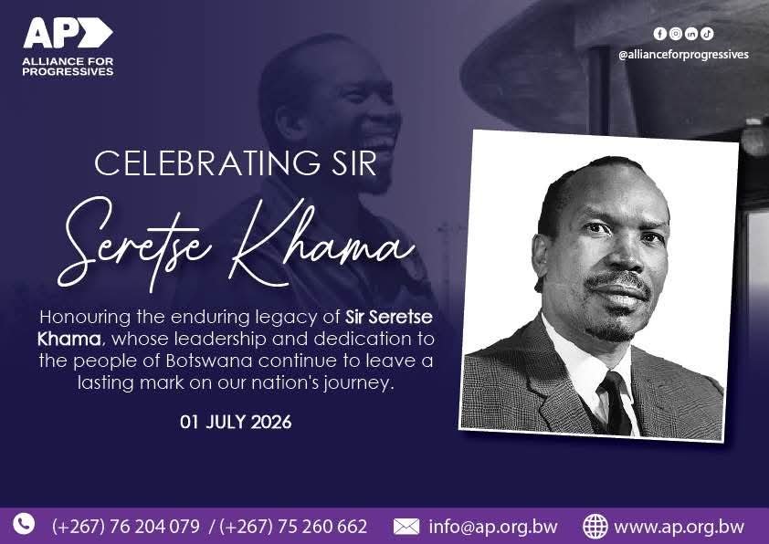 NewBotswana's tweet photo. Happy Sir Seretse Khama Day!

#SirSeretseKhama #Legacy #AllianceForProgressives #Khama #Leadership #Ap https://t.co/MMQ2FMhBXy