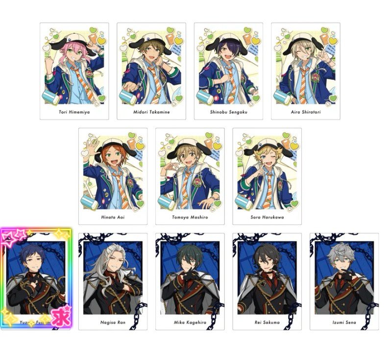 ichiris_jout's tweet photo. 【交換】ぱしゃっつ Extra SELECTION 10 UNIT SONG 2box
求：弓弦茨
譲：桃李翠忍藍良ひなた友也宙凪砂みか零泉真奏汰日和ｱﾄﾞﾆｽ颯馬レオつむぎ渉ﾆｷなずな創斑ユメｽﾊﾞﾙ一彩ゆうた燐音ｴｽ宗ﾏﾖｲHiMERU敬人嵐巽ｼﾞｭﾝ薫夏目ｶﾝﾅこはく凛月鉄虎晃牙光紅郎維吹ﾗｲｶ英智北斗真緒千秋司⬇️ https://t.co/UEVmpNq5Xz