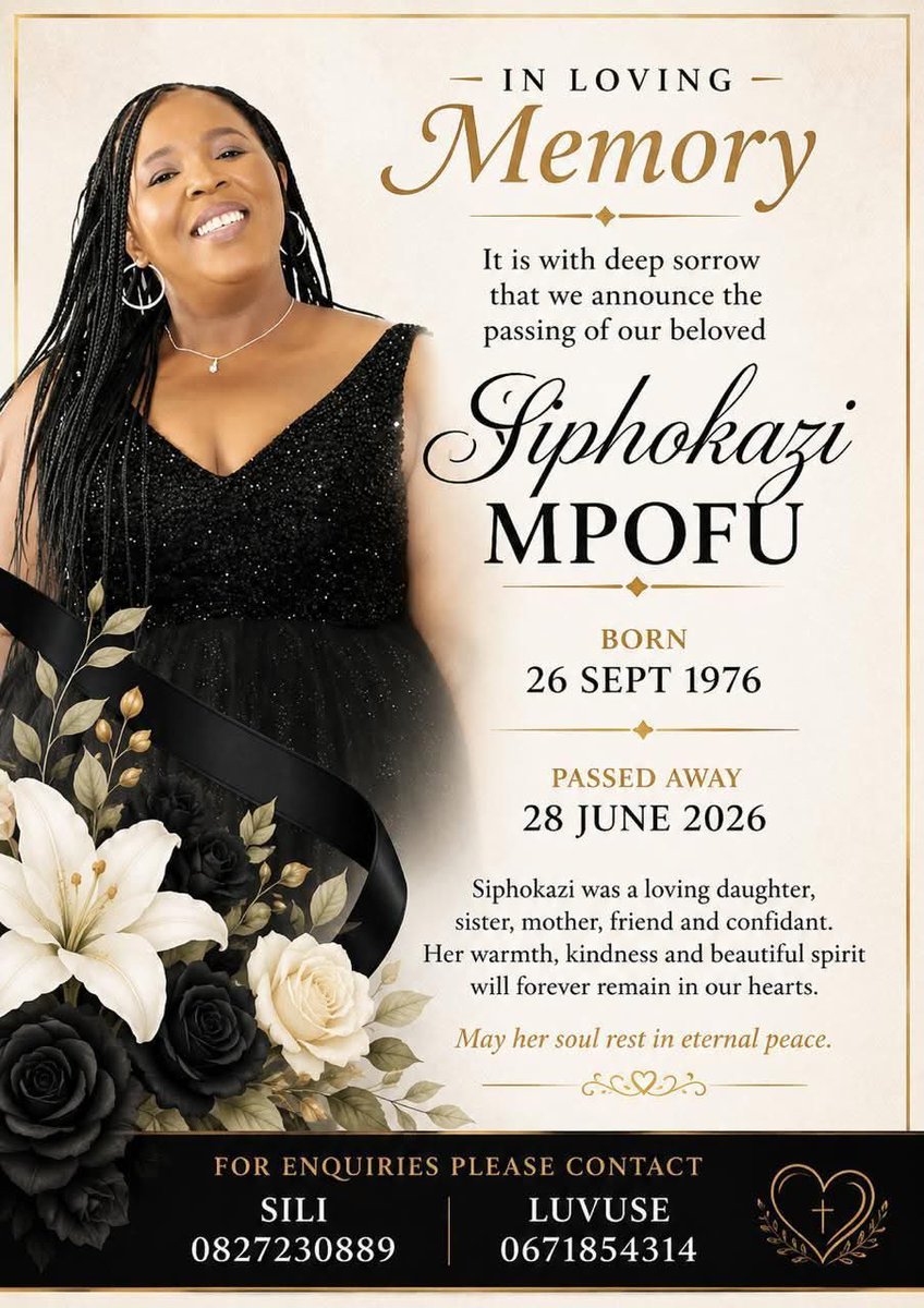 LeratoPillayZA's tweet photo. Condolences to Dali Mpofu and the rest of the family. Her sister passed on. 
She was a staunch community activist, an author and was involved in pageantry. Her community lost a soldier. https://t.co/0Lg8tRS69i