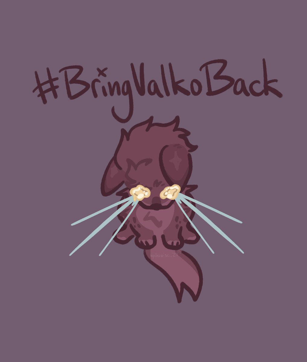 Nychowise's tweet photo. They nuked our fooking dawg ⚰️
.
Acknowledge your wrongdoings and actually fix them instead of punishing us, thanks. 

#BRINGVALKOBACK #BringBackValko https://t.co/cWEhhtUU3z