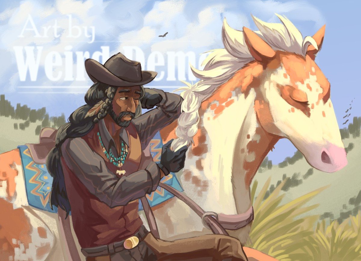 WeirdDemonuga's tweet photo. #cowboy #art #digitalart #OC https://t.co/Qf0uy2JSHH