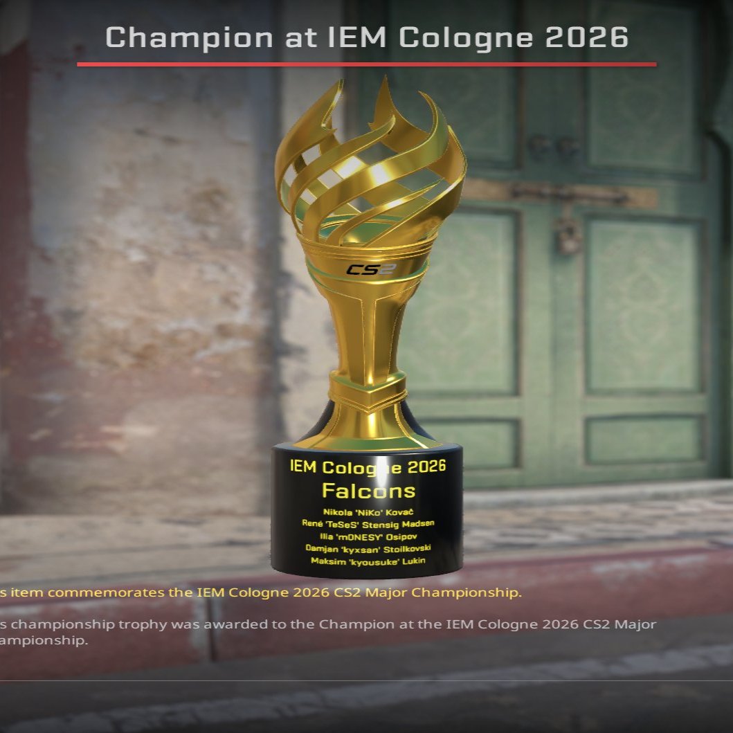 lisskins's tweet photo. kyxsan was listed on the champion trophy instead of karrigan.

Karrigan also didn’t receive a champion sticker. https://t.co/7o99hJbVzR