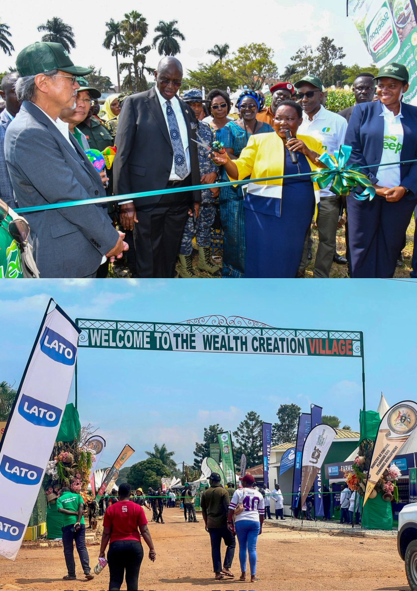 UgandaPrisons's tweet photo. Rt. Hon. @R_Nabbanja yesterday officially opened the 32nd National Agricultural Show in Jinja City on behalf of H.E. President @KagutaMuseveni.

She urged Ugandans to embrace the opportunities, innovations and knowledge on display to boost productivity and household incomes. https://t.co/Gj9w0B2XUA