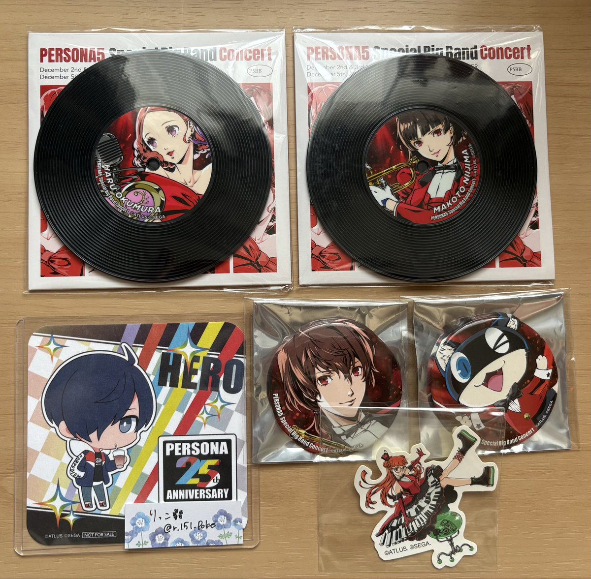 ペルソナ5 P5BB ペルコン 缶バッジ コースター ステッカー 交換 譲