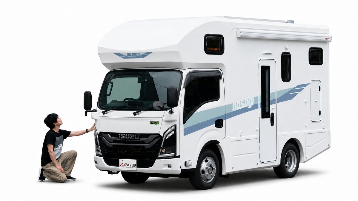 ntbcamper's tweet photo. 🎉【東京キャンピングカーショー2026 出展決定！】🚐✨

NTBは、7月11日（土）・12日（日）に東京ビッグサイトで開催される 「東京キャンピングカーショー2026」 に出展いたします！

今回展示するのは、人気YouTuber クピ男の車中生活様プロデュースの話題の新型キャンピングカー 「AOSAGI」🦆✨
https://t.co/gzjSDER1QV
さらに、クピ男氏ご本人によるスペシャルトークショーも開催🎤

🗓️ トークショー開催日時
▶ 7月11日（土）13:30～
▶ 7月12日（日）11:00～
📍 開催概要
🏢 東京ビッグサイト 東7・8ホール
📅 7月11日（土）・12日（日）
⏰ 10:00～17:00
🚗 駐車場あり（有料）
ぜひNTBブースへお立ち寄りいただき、AOSAGIを実際にご覧ください✨

━━━━━━━━━━━━━━━
📢 AOSAGI商談をご希望のお客様へ 🚐
前回の八王子店デビューイベントでは、想像を超える多くのお客様にご来場いただき、商談をご希望いただいたにもかかわらず、ご案内できなかったお客様もいらっしゃいました。
そのため今回は、お客様一人ひとりにしっかりとご案内できるよう、📝1組様60分の完全予約制📝で商談を承ります！
営業スタッフが、AOSAGIの魅力や仕様、装備、お見積りまでじっくりご案内いたします😊

✅ ご予約方法
🌐 NTBホームページ「お問い合わせ・資料請求フォーム」
https://t.co/uX554BhUmR

または営業スタッフまでお気軽にご連絡ください！

※当日も空き枠がある場合は、会場にて商談予約を受け付けいたします。

AOSAGIをご検討中の方は、ぜひお早めにご予約ください✨

皆様のご来場をスタッフ一同、心よりお待ちしております😊