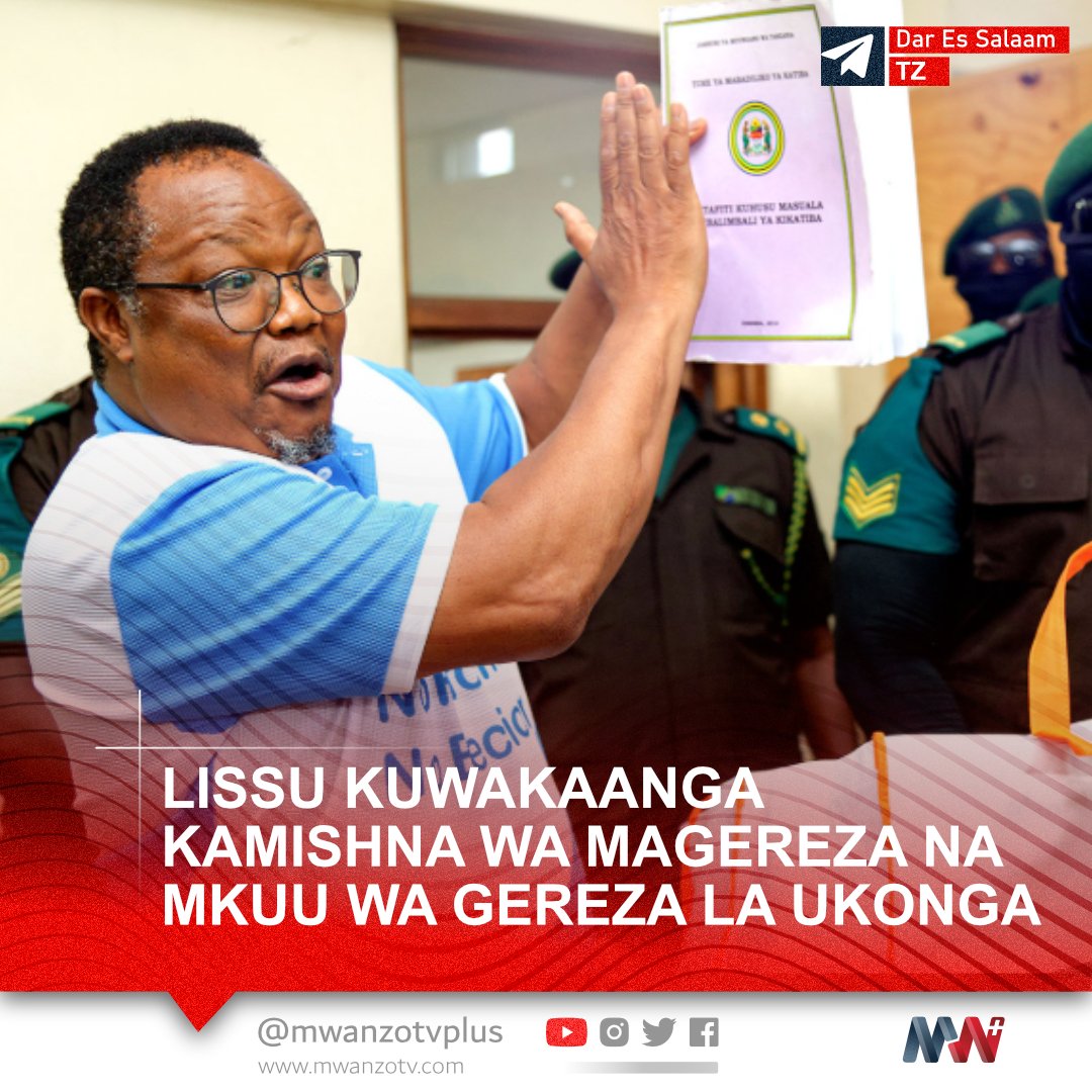 MwanzoTvPlus's tweet photo. #TANZANIA: LISSU KUWAKAANGA KAMISHINA WA MAGEREZA NA MKUU WA GEREZA LA UKONGA
Mwenyekiti wa Chama cha CHADEMA Taifa, Tundu Lissu atawahoji kwa maswali ya dodoso Kamishina Mkuu wa Magereza pamoja na Mkuu wa Gereza la Ukonga kuanzia leo Julai Mosi hadi Julai 03, 2026 katika Shauri la Kikatiba Na. 7300 la Mwaka 2026 mbele ya Mahakama Kuu ya Tanzania, Masijala Kuu Dodoma.  Shauri hilo lilifunguliwa na Mawakili Paul Kisabo, Kulwa Maduhu na Nashon Nkungu dhidi ya Mwanasheria Mkuu wa Serikali, Kamishna Mkuu wa Magereza na Mkuu wa Gereza la Ukonga.  

Katika shauri hilo, Mahakama inaombwa kuamua kuhusu masuala mbalimbali ya kikatiba yanayohusu vikwazo vya Jeshi la Magereza dhidi ya Tundu Lissu, mawakili wake, ndugu, viongozi na wanachama wanaomtembelea gerezani. 

Kulingana na Wakili Paul Kisabo miongoni mwa masuala yanayolalamikiwa ni pamoja na kuzuiwa kwa viongozi na wanachama kumuona Lissu gerezani, pamoja na vitendo vya askari wa magereza vya kusikiliza mazungumzo kati ya Lissu na mawakili wake wanapofanya mashauriano ya kisheria jambo ambalo linakiuka haki ya faragha na haki ya mawakili kufanya kazi yao kwa mujibu wa Katiba na Sheria.   

Katika shauri hilo, Mhe. Tundu Lissu ni miongoni mwa wajibu maombi (Respondents, huku Chama cha Wanasheria Tanganyika kitashiriki kama mdau mwenye maslahi katika shauri (Interested Party) baada ya Mahakama kukubali maombi yake.  

Aidha, kutokana na uzoefu wao wa kukumbana na changamoto hizo wanapomtembelea Mhe. Lissu gerezani kwa ajili ya mashauriano ya kisheria, Lissu anatarajiwa pia kuwahoji mawakili waliofungua shauri hilo ili waweze kuieleza Mahakama kuhusu mazingira halisi wanayokumbana nayo wanapotekeleza wajibu wao wa kitaaluma. 

Shauri hilo litasikilizwa kwa njia ya Mtandao mbele ya Jopo la Majaji watatu wa Mahakama Kuu; Mhe. Jaji Mruma, Mhe. Jaji Dkt. Rumisha na Jaji Dkt. Longopa.  Shauri hili ni miongoni mwa mashauri muhimu ya kikatiba yanayoweza kuweka mwelekeo wa kisheria kuhusu haki ya mawakili kufanya mashauriano ya faragha na wateja wao waliopo mahabusu au gerezani, pamoja na kulinda misingi ya haki ya kupata msaada wa kisheria na usiri wa mawasiliano kati ya wakili na mteja.