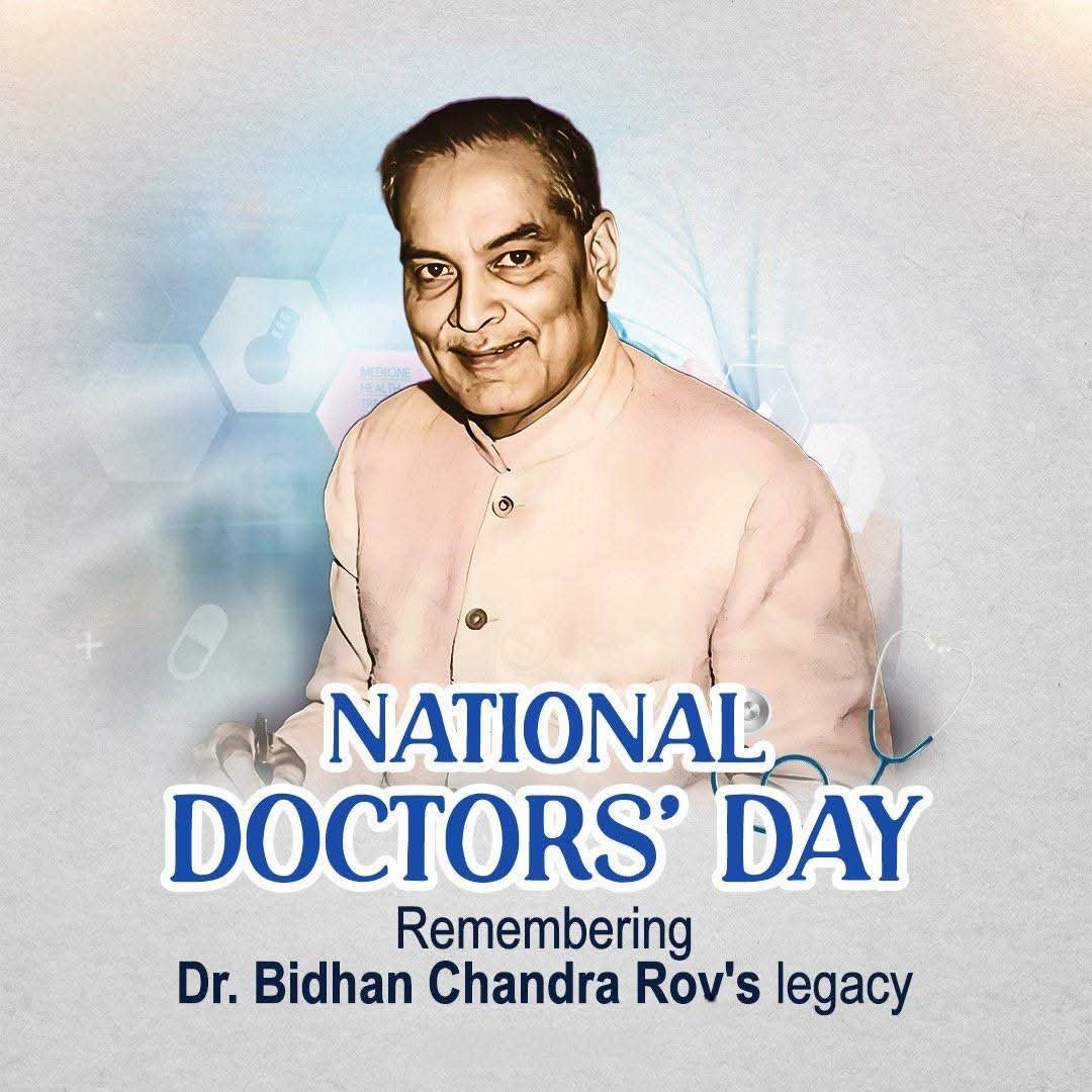 amitavasomu's tweet photo. Happy Doctors Day .
My Salute and Gratitude to All Doctors,Nurses, Health Workers on #NationalDoctorsDay 

My Homage to Ex CM of Bengal Dr Bidhan Chadra Roy on his birth and Death Anniversary ...

#DoctorsDay2026 https://t.co/pSGhLjv5uQ