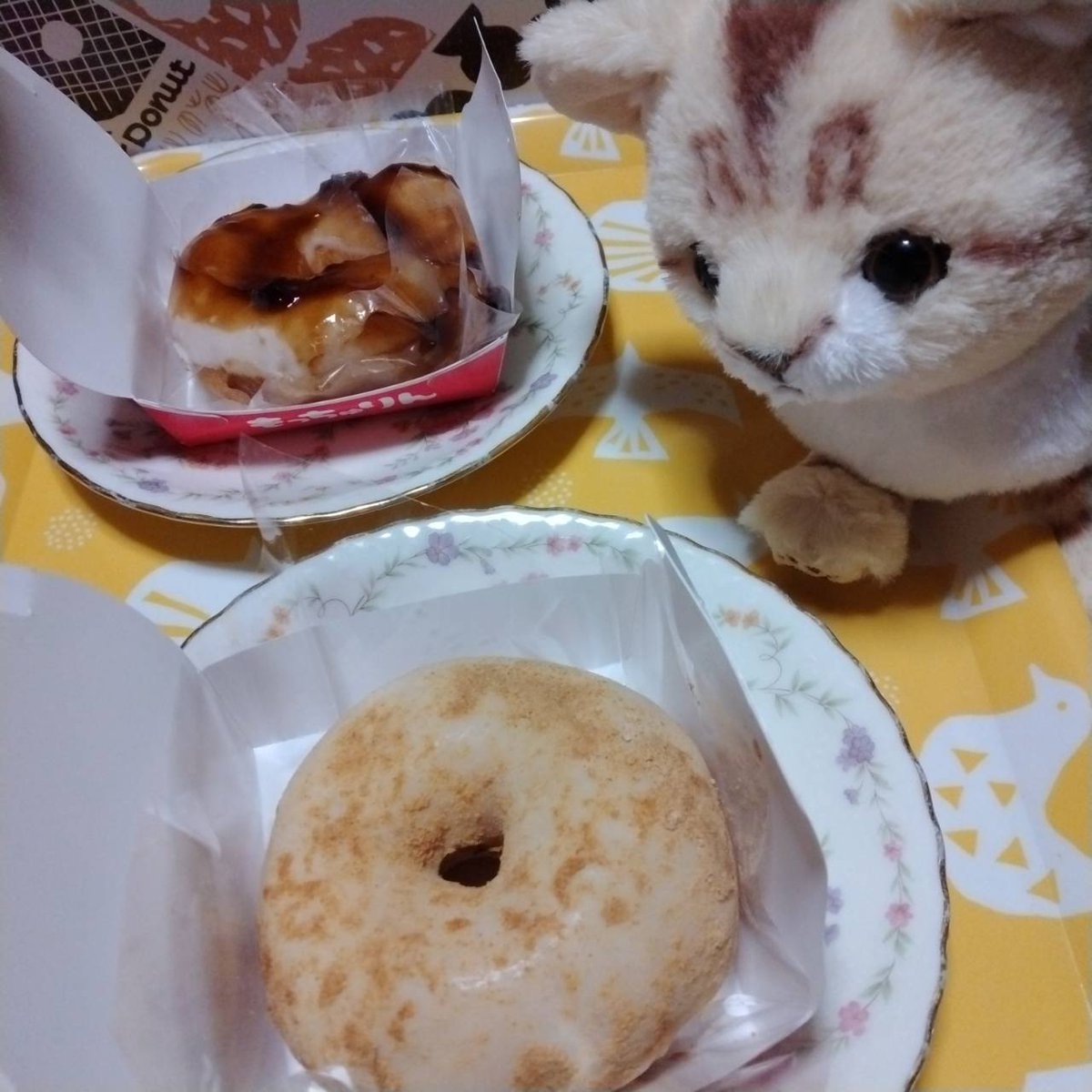 あっちん まとめ売り 840 もっちゅりん #ミスド やっと30分並んでGET( *˙ω˙*)و ｸﾞｯ! この前、目