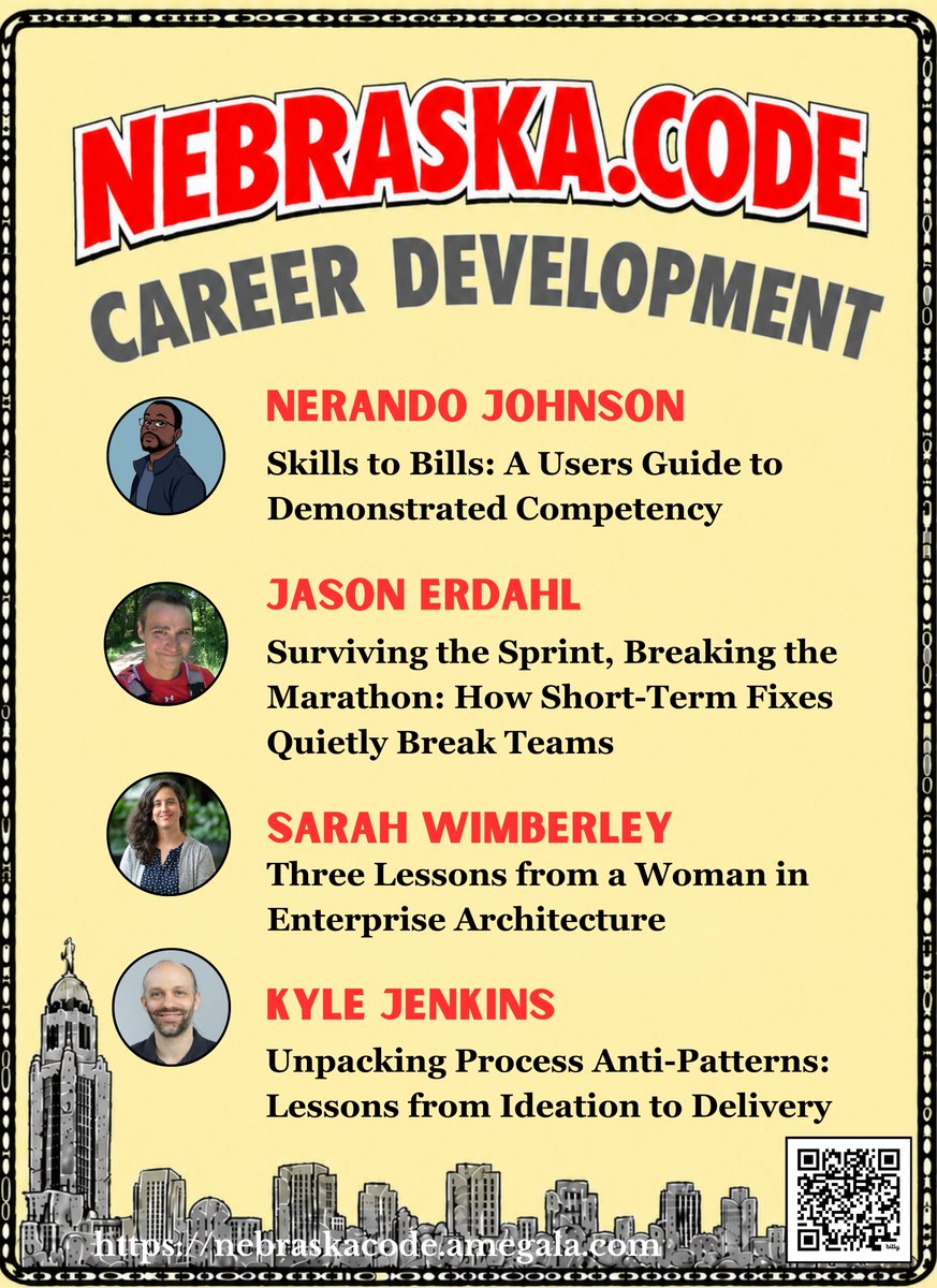 amegala's tweet photo. @nerajno, Jason Erdahl, Sarah Wimberley and @kjenkinsdev have Sessions on Career Development this month at Nebraska.Code().
https://t.co/bkqikbHxXW
#TechCareer #CareerGrowth #ShortTermFixes #DemonstratedCompetency #TechTeam #AntiPatterns #EnterpriseArchitecture @CoxComm #WomenInTech @PitneyBowes @ResultDrivenTec @ApexTech_LLC @homeinstead @ACI_Worldwide