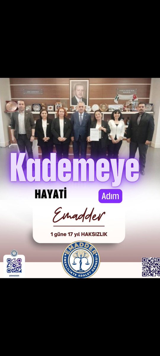 bahadirari1979's tweet photo. Sn. @Hayati_Yazici

@EmadDernegi  yönetimini   dinlediğiniz için teşekkürler.

EYT sonrası oluşan 17 yıllık uçurum ve büyük adaletsizlik adil kademeli emeklilik yasası ile giderilmelidir.

@mustafaelitas
@AvOzlemZengin
@tcbestepe
@akbasogluemin
@RTErdogan

#KademeninTamZamanı https://t.co/eaBq0VgZCW