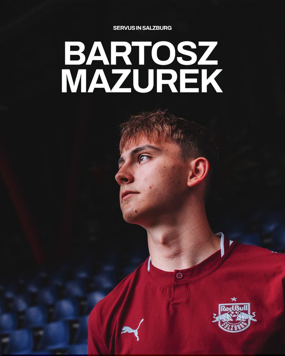brintomarka's tweet photo. Bartosz Mazurek oficjalnie w Red Bull Salzburg. Wychowanek Jagielloni Białystok przeniósł się do austriackiego giganta za kwotę 7,5 miliona euro.

Co sądzisz o tym transferze? Daj znać w komentarzu. https://t.co/FPaG4aidxF