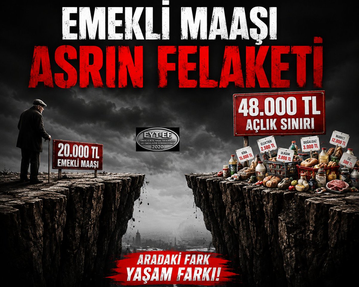 galacticos0258's tweet photo. EMEKLİLER İNSANCA YAŞAYACAK MAAŞ İSTİYOR ‼️ 
@RTErdogan @dbdevletbahceli
@_cevdetyilmaz @avabdullahguler
@isikhanvedat @memetsimsek
@MDervisogluTR @herkesicinCHP
@TBMMresmi @rprefahpartisi
@Akparti @MHP_Bilgi
#AsrınMağduru5000Kısmi
#EmekliMaaşıAsrınFelaketi https://t.co/MdMnXC57Uv