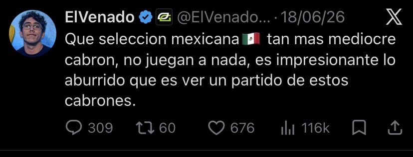 IsaacGQtv's tweet photo. @ElVenado98 Puto borrego de mierda https://t.co/97Xtp3S9u5