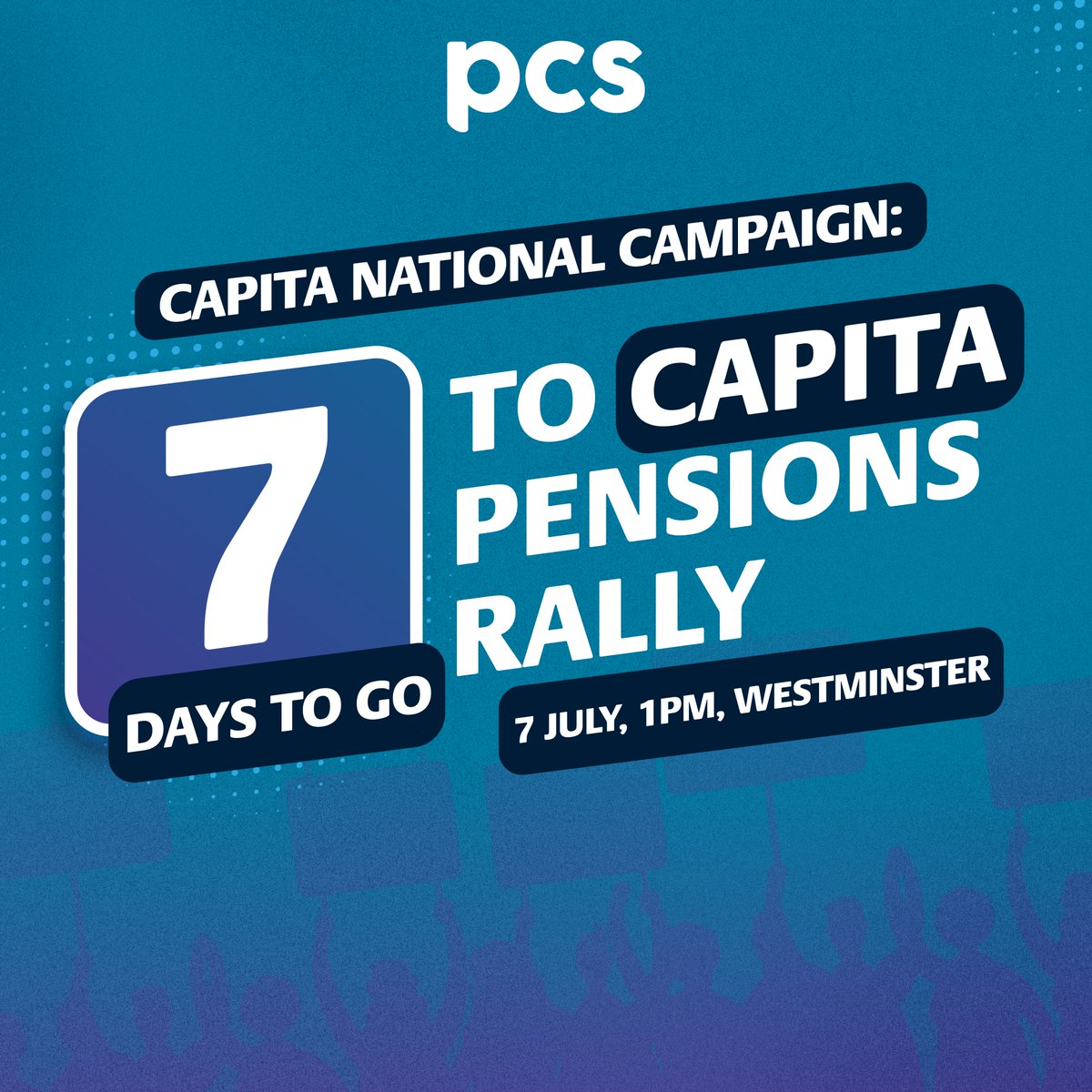 pcs_union's tweet photo. Email your MP and join our #pensions rally and lobby on 7 July. Let's keep the pressure on to get the Civil Service Pension crisis fixed.
https://t.co/7jrSdnJNRP https://t.co/9TyV3SduVD