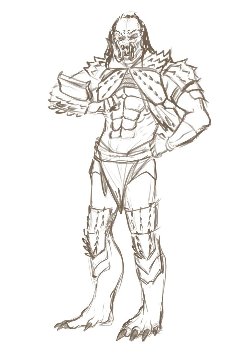 WeirdDemonuga's tweet photo. My FC. Yautja. Ha'kull

#predator #predators #yautja #FC #sketch https://t.co/y38WO9Jyww