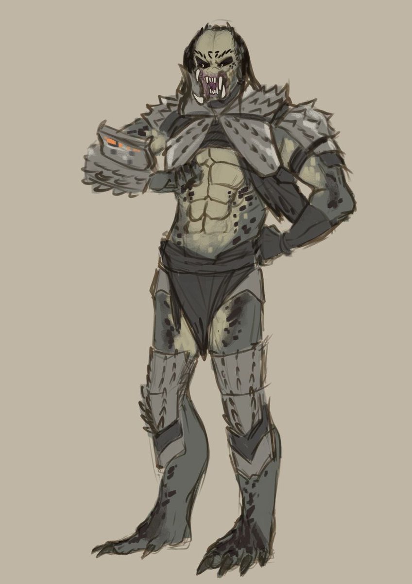 WeirdDemonuga's tweet photo. My FC. Yautja. Ha'kull

#predator #predators #yautja #FC #sketch https://t.co/y38WO9Jyww