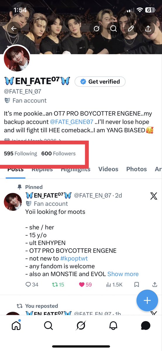 FATE_EN_07's tweet photo. Should I love this number ??? 
Like THANK YOU FOR THIS❤️❤️
But it’s a number every ENGENE hate so me too🙃
Plz lemme get more people so I can get out of this era 🫣
#OurPrideJungwon #BELIFT_stand_for_Jungwon https://t.co/OuC5kcsa36