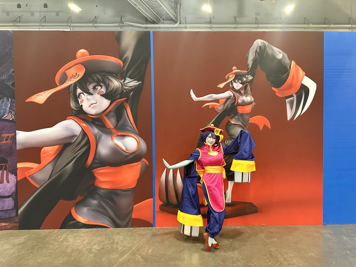 Shibukaho's tweet photo. I sold another exclusive Hsien-Ko figure right before closing and they're almost gone! I hope you liked EVO's 1st collectible exhibit🙏

閉場間際にもレイレイのフィギュアを売り上げました٩( 'ω' )و ﾎﾒﾃ-
何と8割以上お持ち帰りいただいたそうです！ https://t.co/LguC8FWmnn