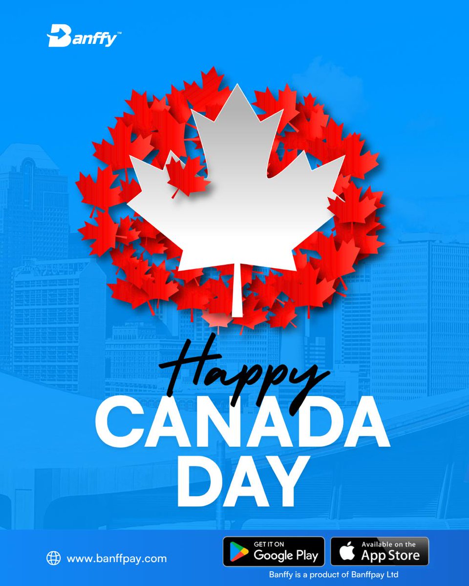 paywithbanffy's tweet photo. O Canada!

Canada Day is more than a celebration! It's a time to honour the nation's rich history, embrace its cultural diversity, and celebrate the values of unity, freedom, and opportunity that bring people together.

Happy Canada Day! 🍁

#CanadaDay #TrueNorth #MeetBanffy https://t.co/XZC4ZmTMeb