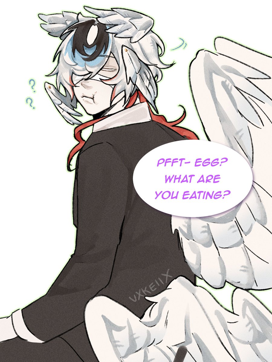 vxkeiix's tweet photo. hello eggchan he was just bornt 6 minutes ago👋 

render test. i lowk want to redesign everyone AGAIN guysi m so sorry tnis is what happens when u give me the freedom to design im not gonna stick to one yo https://t.co/YSvosXwXak