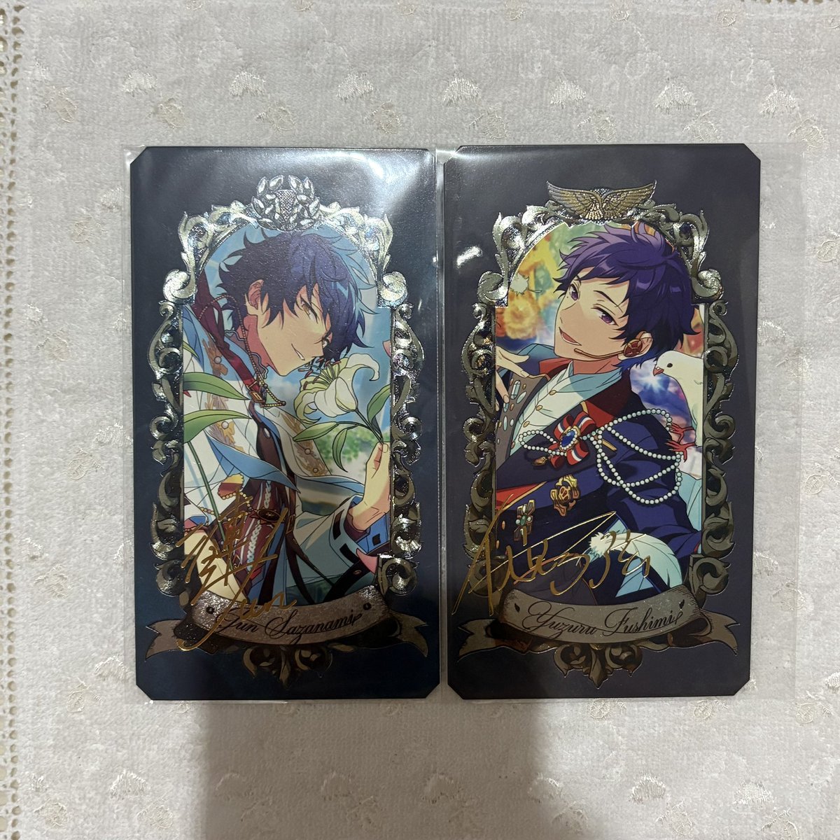 Fairy_kiss22's tweet photo. 【譲渡】 あんスタ あんさんぶるスターズ ミュージアムカード 

譲→ジュン 弓弦

求→定価+送料

2点纏めてのみお気軽にお声かけください🌸 https://t.co/bn8tLZHmGg